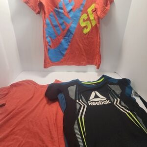 Reebok, Nike, Unbranded LOT OF 3 Kids Boys Size Small Active Tees LOT